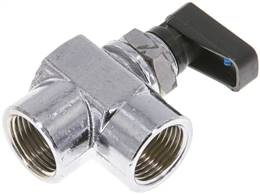 Landefeld KHWC 38 Landefeld KHWC 38 — Brass mini angle ball valve, G 3/8", PN 20, switching panel nut.