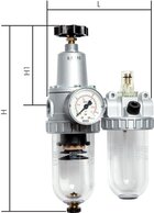 Landefeld FDO 33 AM Landefeld FDO 33 AM — STANDARD air units, 2-piece., G 1/2", 0,5 to 10 bar