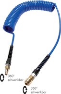 Landefeld SPK PU 3812/7,5KDG-S Landefeld SPK PU 3812/7,5KDG-S — PUR coil tube 12 x 8mm with coupling, 7,5mtr. Working length