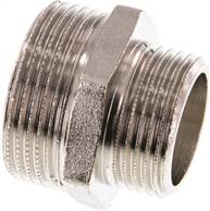 Landefeld DN 11410 MSV * Landefeld DN 11410 MSV * — Double nipple G 1-1/4"-G 1", Nickel-plated brass