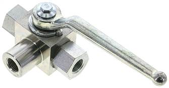 Hydac KH 3/14 L HD-GK Hydac KH 3/14 L HD-GK — High pressure 3-way ball valve, L-borehole, G 1/4", 0 to 500bar of Hydac