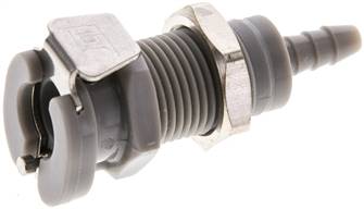 LinkTech KDSS 3,2 MC PPL BA LinkTech KDSS 3,2 MC PPL BA — Bulkhead coupling socket (MC) with hose screw connection, Polypropylene (grey) of LinkTech