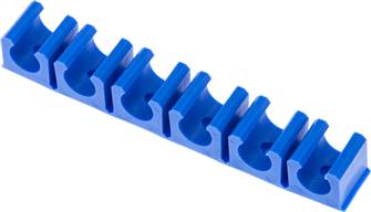 Landefeld KK 116 Landefeld KK 116 — Hose clamp bracket, blue 6-way for 11,6mm hose
