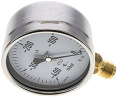 Landefeld MS -400100 MB5CR ** Landefeld MS -400100 MB5CR ** — Vertical pressure gauge 100mm, -0,4 bar to 0 bar mbar, G 1/2"