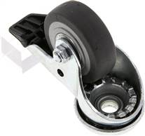 Landefeld RO 50 A LF RL Landefeld RO 50 A LF RL — Apparatus castor, back hole 10.2 mm, Swivel castor with total brakes, 50mm
