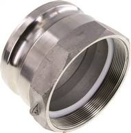 Landefeld KLSGI 40 ES-DIN Landefeld KLSGI 40 ES-DIN — DIN/EN-Kamlock plug (A/AF) G 4"(FT), Stainless steel (1.4408)