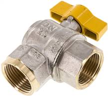Landefeld KHW 10 B Landefeld KHW 10 B — Brass angle ball valve, DVGW, Rp 1", -0,9 to 40bar