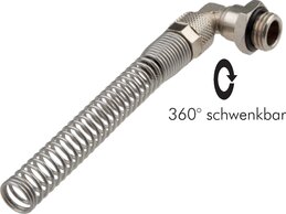 Landefeld GCK 148 DR KS MSV Landefeld GCK 148 DR KS MSV — Elbow swivel joint G 1/4"-10x8mm, with bend protection