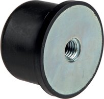 Landefeld GPKE 12590 ES Landefeld GPKE 12590 ES — Rubber metal buffer, spherical, (type KE) 125x90mm, M 16(IG), Stainless steel 1.4301