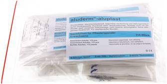 Söhngen FIRSTAID PS REP Söhngen FIRSTAID PS REP — 115-piece, refilling set "aluderm-aluplast" for plaster dispensers, consisting of: 30 pieces each. S of Söhngen