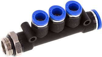 Sang-A IQST3 38108 G Sang-A IQST3 38108 G — Push in fitting manifolds. G 3/8"-10mm-8mm, IQS standard of Sang-A