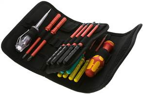 Wera SDREHVE SET16 Wera SDREHVE SET16 — Wera-Kraftform-Plus 16-part VDE-screwdriver set, voltage tester (150-250V) of Wera