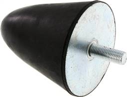 Landefeld GPP 115136 Landefeld GPP 115136 — Rubber metal buffer, parabolic (type KP), 115x136mm, M 16(AG), galvanised steel