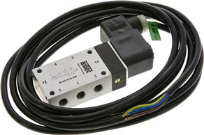 Airtec M 05510HN 230X * Airtec M 05510HN 230X * — 5/2-way solenoid valve, G 1/8", Pneumatic spring, 230 V AC, ATEX approval of Airtec (WEEE DE94696834)