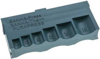 Landefeld PTOOL 1254 CU Landefeld PTOOL 1254 CU — Crimped fitting, template For copper tubes 12 - 54 mm