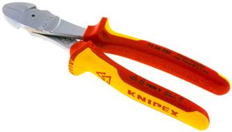 Knipex ZANGE SSK 200 VDE Knipex ZANGE SSK 200 VDE — Power wire cutters, chromium-plated with 2 component handles, VDE tested up to 1000V, 200 mm of Knipex