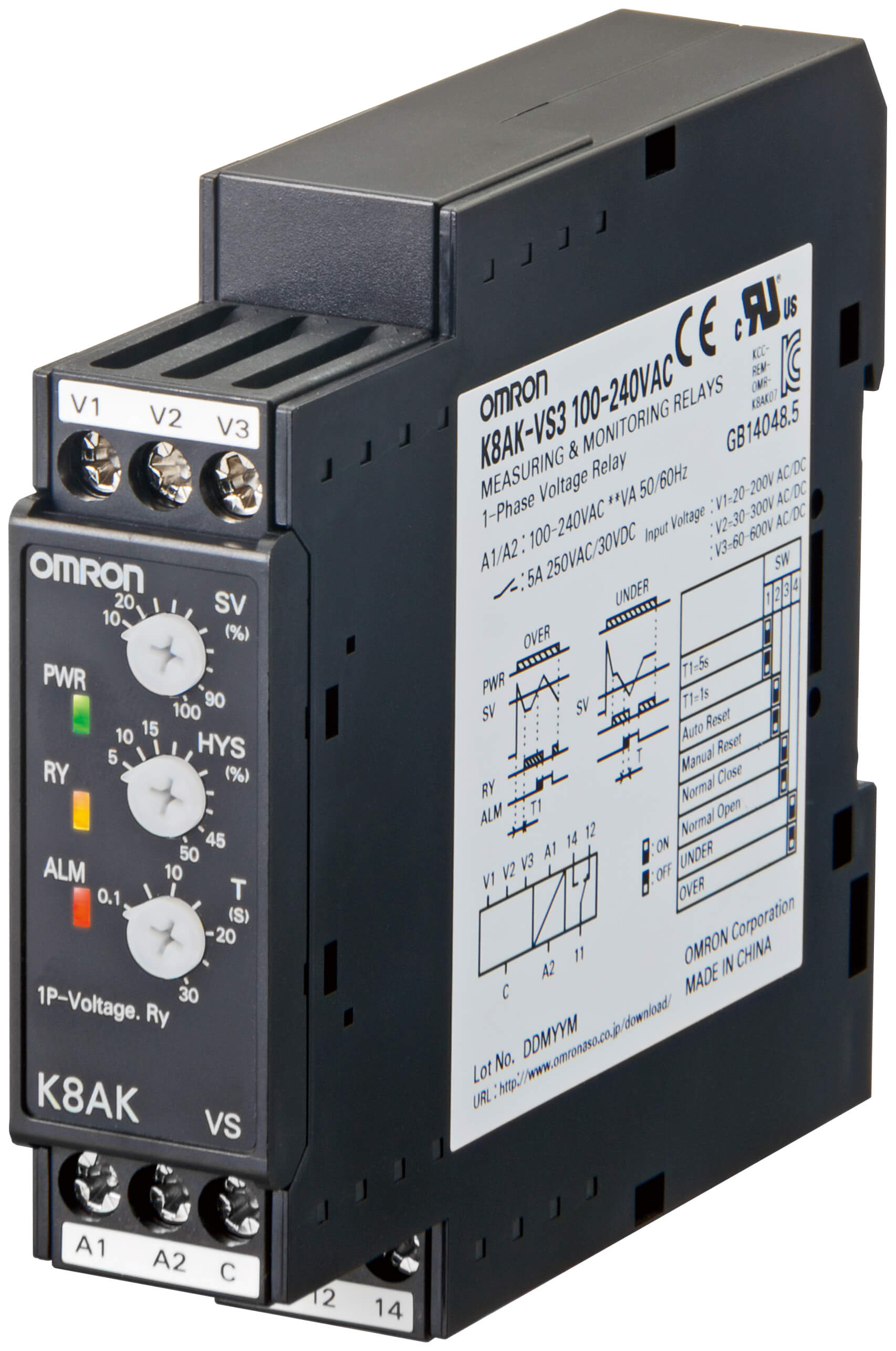 Omron K8AK-VS3-24VAC-DC Omron K8AK-VS3-24VAC-DC K8AK-VS