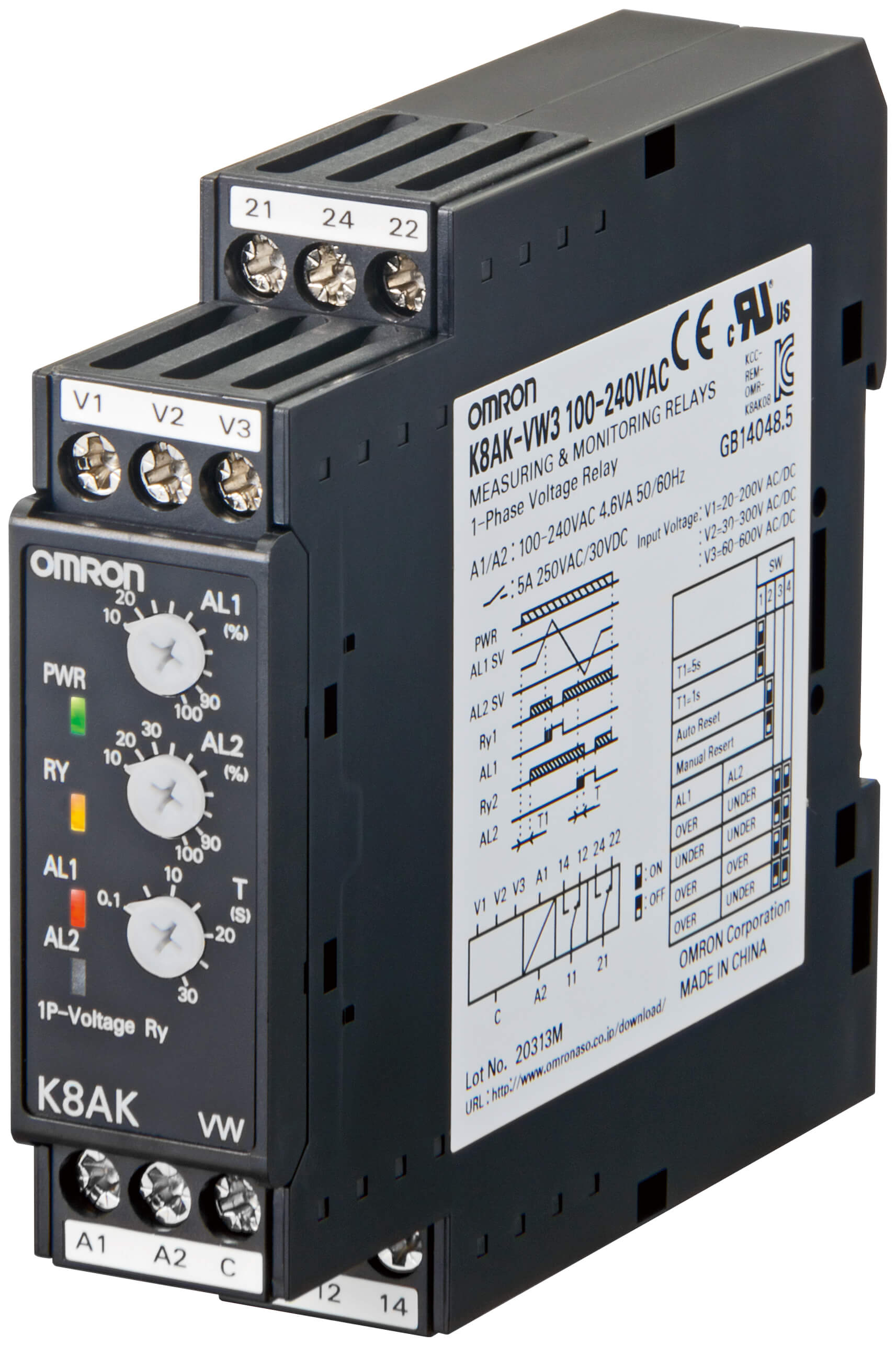 Omron K8AK-VW2-24VAC-DC Omron K8AK-VW2-24VAC-DC K8AK-VW