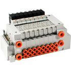 SMC 21-VV5Q12-02 SMC 21-VV5Q12-02 — 10-21-VV5Q12 1000 Series Base Mounted Manifold Plug Lead Unit Clean Series