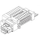 SMC 10-SS5Q13-01 SMC 10-SS5Q13-01 — 10-SS5Q13 1000 Series Manifold Plug-in Type Clean Series
