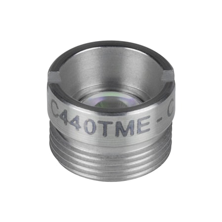 Thorlabs C440TME-C Thorlabs C440TME-C — f = 2.95 mm, numerical aperture = 0.27, Mounted Geltech Aspheric Lens, AR-Coated: 1050-1620 nm
