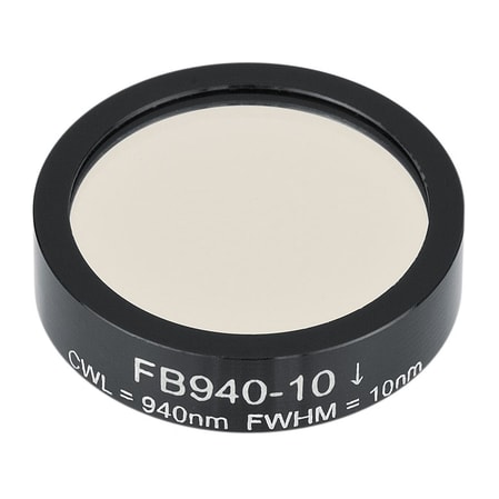 Thorlabs FB940-10 Thorlabs FB940-10 — Ø1" Bandpass Filter, CWL = 940 ± 2 nm, FWHM = 10 ± 2 nm