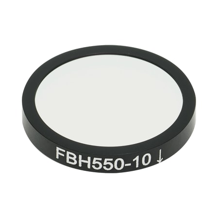Thorlabs FBH550-10 Thorlabs FBH550-10 — Hard-Coated Bandpass Filter, Ø25 mm, CWL = 550 nm, FWHM = 10 nm
