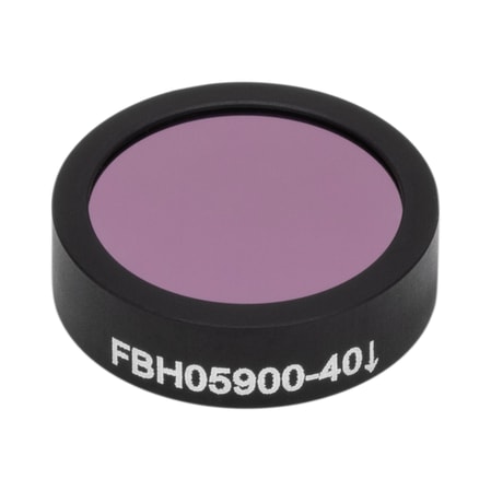 Thorlabs FBH05900-40 Thorlabs FBH05900-40 — Hard-Coated Bandpass Filter, Ø12.5 mm, CWL = 900 nm, FWHM = 40 nm