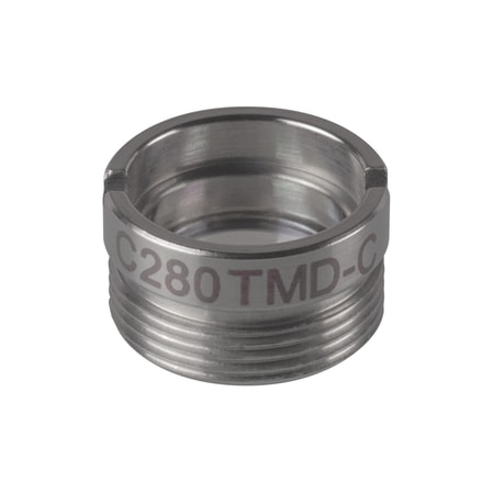 Thorlabs C280TMD-C Thorlabs C280TMD-C — f = 18.4 mm, numerical aperture = 0.15, WD = 15.6 mm, Mounted Aspheric Lens, ARC: 1050 - 1700 nm