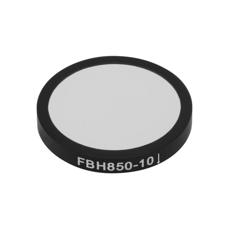 Thorlabs FBH850-10 Thorlabs FBH850-10 — Hard-Coated Bandpass Filter, Ø25 mm, CWL = 850 nm, FWHM = 10 nm