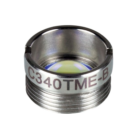 Thorlabs C340TME-B Thorlabs C340TME-B — f = 4.03 mm, numerical aperture = 0.62, Mounted Geltech Aspheric Lens, AR: 600-1050 nm