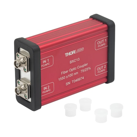Thorlabs BXC13 Thorlabs BXC13 — 2x2 Boxed Wideband Fiber Optic Coupler, 1550 ± 100 nm, 75:25 Split, FC/APC Bulkheads