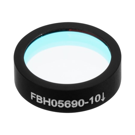 Thorlabs FBH05690-10 Thorlabs FBH05690-10 — Hard-Coated Bandpass Filter, Ø12.5 mm, CWL = 690 nm, FWHM = 10 nm