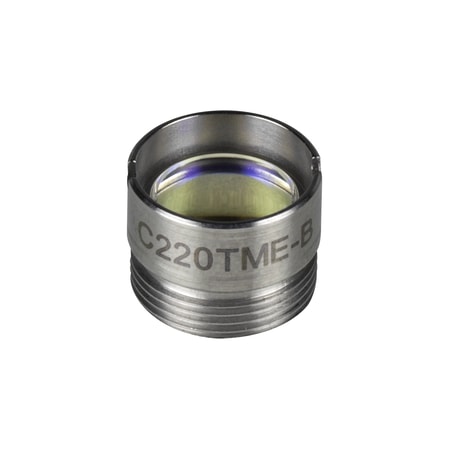 Thorlabs C220TME-B Thorlabs C220TME-B — f = 11.00 mm, numerical aperture = 0.25, Mounted Geltech Aspheric Lens, AR Coating: 600-1050 nm