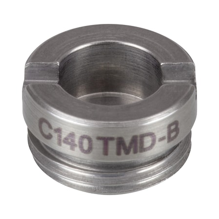 Thorlabs C140TMD-B Thorlabs C140TMD-B — f = 1.5 mm, numerical aperture = 0.58, WD = 0.8 mm, Mounted Aspheric Lens, ARC: 600 - 1050 nm