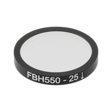 Thorlabs FBH550-25 Thorlabs FBH550-25 — Hard-Coated Bandpass Filter, Ø25 mm, CWL = 550 nm, FWHM = 25 nm