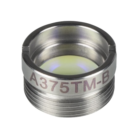 Thorlabs A375TM-B Thorlabs A375TM-B — f = 7.50 mm, numerical aperture = 0.30, WD = 5.59 mm, Mounted Aspheric Lens, ARC: 650 - 1050 nm
