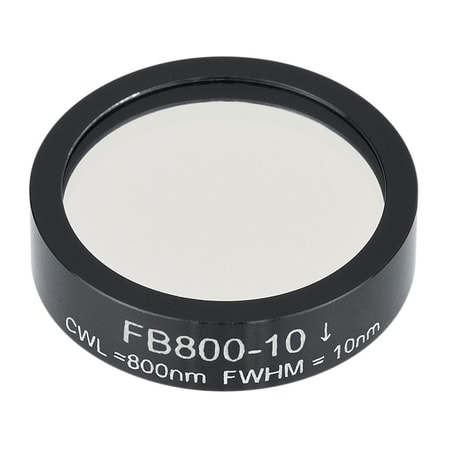 Thorlabs FB800-10 Thorlabs FB800-10 — Ø1" Bandpass Filter, CWL = 800 ± 2 nm, FWHM = 10 ± 2 nm