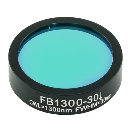 Thorlabs FB1300-30 Thorlabs FB1300-30 — Ø1" Soft-Coated Bandpass Filter, CWL = 1300 ± 6 nm, FWHM = 30 ± 6 nm