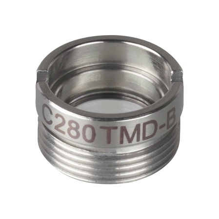 Thorlabs C280TMD-B Thorlabs C280TMD-B — f = 18.4 mm, numerical aperture = 0.15, WD = 15.6 mm, Mounted Aspheric Lens, ARC: 600 - 1050 nm