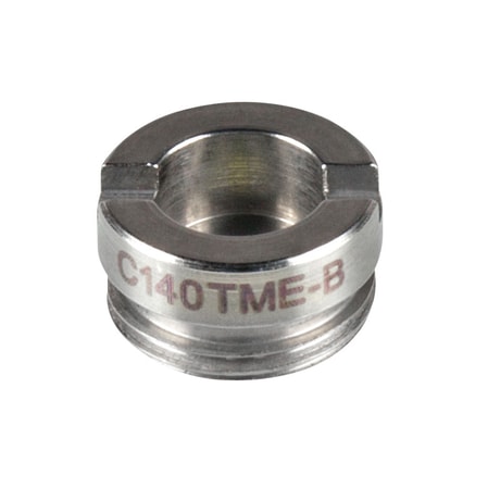 Thorlabs C140TME-B Thorlabs C140TME-B — f = 1.45 mm, numerical aperture = 0.55, Mounted Geltech Aspheric Lens, AR: 600-1050 nm