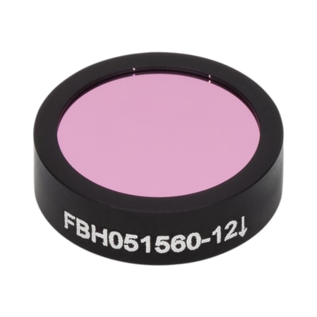 Thorlabs FBH051560-12 Thorlabs FBH051560-12 — Hard-Coated Bandpass Filter, Ø12.5 mm, CWL = 1560 nm, FWHM = 12 nm