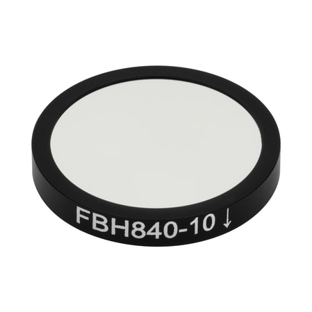 Thorlabs FBH840-10 Thorlabs FBH840-10 — Hard-Coated Bandpass Filter, Ø25 mm, CWL = 840 nm, FWHM = 10 nm