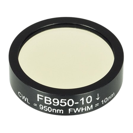 Thorlabs FB950-10 Thorlabs FB950-10 — Ø1" Soft-Coated Bandpass Filter, CWL = 950 ± 2 nm, FWHM = 10 ± 2 nm
