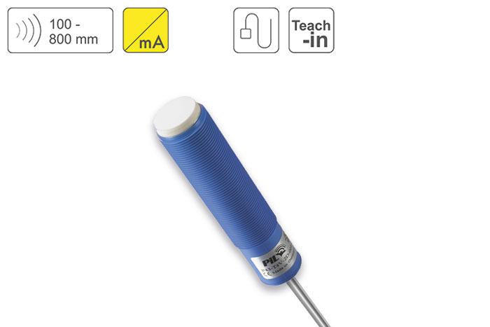 PIL Sensoren P43-80-M18-PBT-I-2M PIL Sensoren P43-80-M18-PBT-I-2m — Ultrasonic Distance Sensor