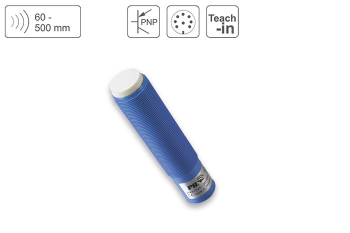 PIL Sensoren P43-50-M18-PBT-2P-CM12 PIL Sensoren P43-50-M18-PBT-2P-CM12 — Ultrasonic Distance Sensor