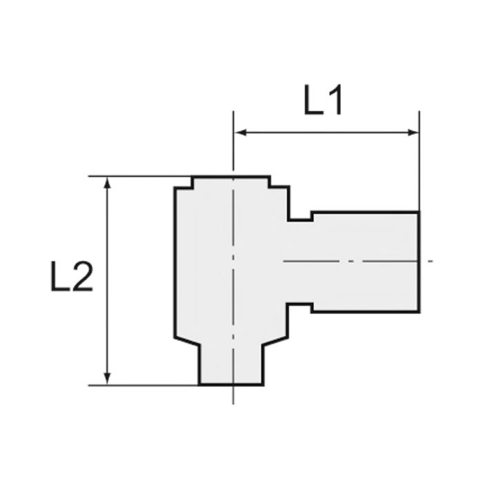 Riegler 110731 Riegler 110731 — Angled fitting, rotating, G 1/8, for hose 8/6 mm, POM 13.661