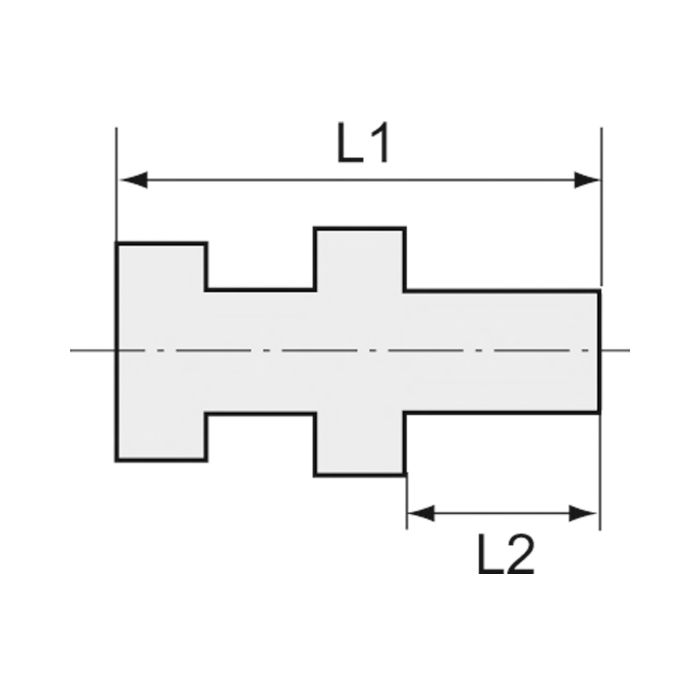 Riegler 112312 Riegler 112312 — Adjustable straight screw-in fitting, Sealing cone, G 1/4 ES 502
