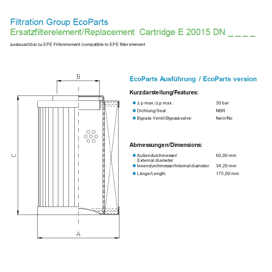 Hengst Filtration 1002519B / R928006269